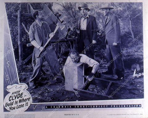 Andy Clyde Emmett Lynn comedy short Gold Is Where You Lose It 35m-10725