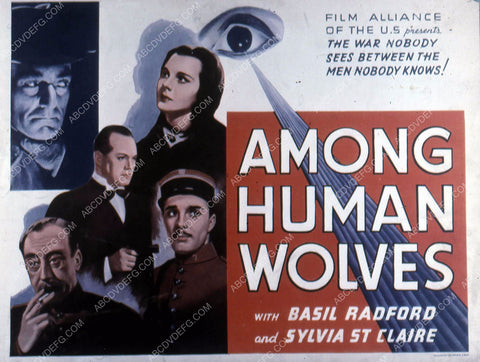 Basil Radford Sylvia St. Claire film Among Human Wolves 35m-10727