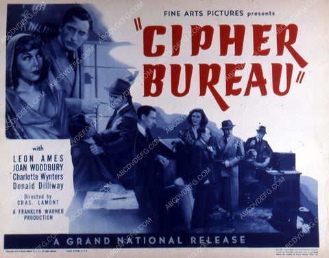 Leon Ames Joan Woodbury film Cipher Bureau 35m-10746