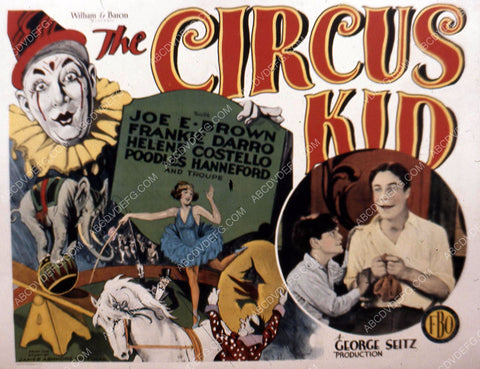 Frankie Darro Joe E Brown Helene Costello Poodles Hanneford silent Circus Kid 35m-10748