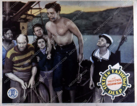 Sally O'Neil Creighton Lon Chaney Jr. film Sixteen Fathoms Deep 35m-10754