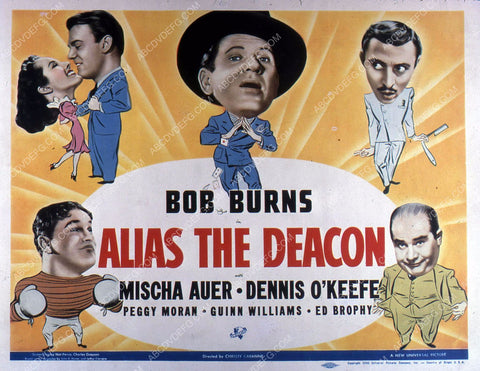 Bob Burns Mischa Auer Dennis O'Keefe film Alias the Deacon 35m-10821