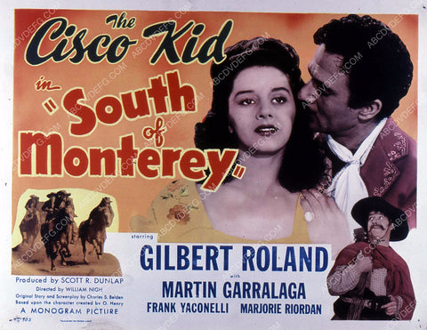 Gilbert Roland Marjorie Riordan Cisco Kid film South of Monterey 35m-10837