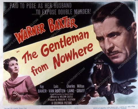 Warner Baxter Fay Baker film The Gentleman from Nowhere 35m-10858