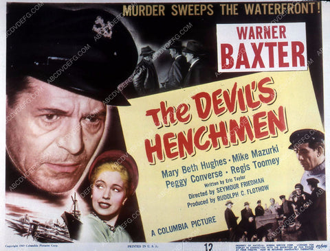 Warner Baxter Mary Beth Hughes film The Devil's Henchmen 35m-10859