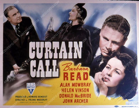 Alan Mowbray Barbara Read Helen Vinson film Curtain Call 35m-10868
