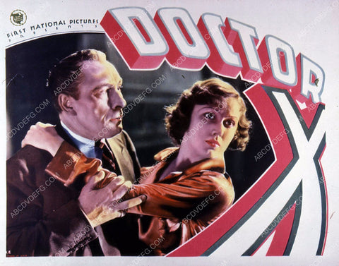 Lionel Atwill Fay Wray horror film Doctor X 35m-10873