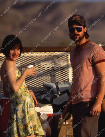 Juliette Lewis Brad Pitt behind the scenes film Kalifornia 35m-11500