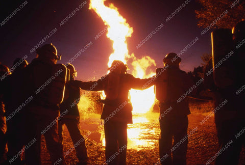 TV documentary Fire Fighters put out propane fire 35m-11729