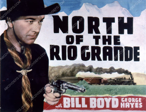 ad slick Bill Boyd western film North of Rio Grande 35m-1307