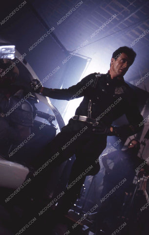 Wesley Snipes Sylvester Stallone on set film Demolition Man 35m-13316