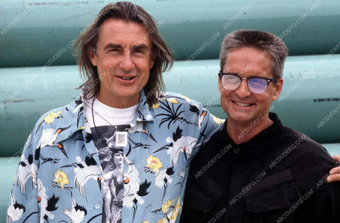director Joel Schumacher Michael Douglas on set film Falling Down 35m-13785