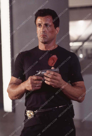 Sylvester Stallone on set film Demolition Man 35m-13926