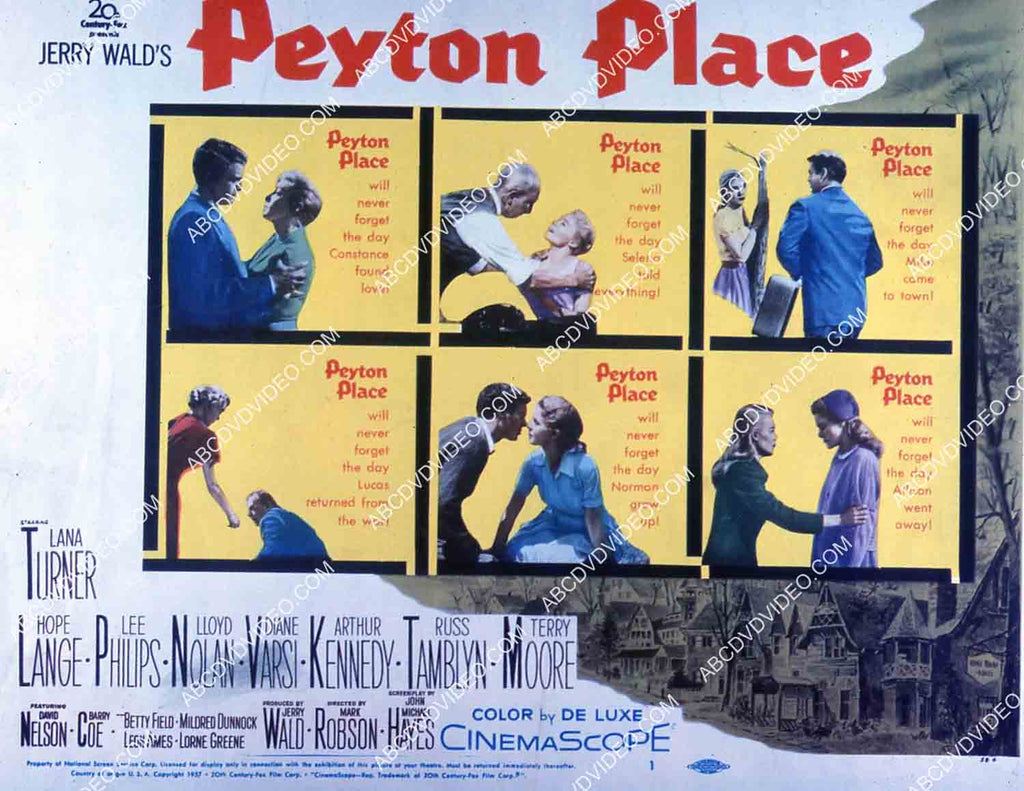 ad slick Lana Turner film Peyton Place 35m-14182 – ABCDVDVIDEO