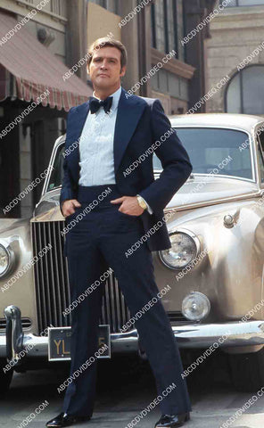 Lee Majors posing w the Rolls Royce automobile TV The Six Million Dollar Man 35m-14198