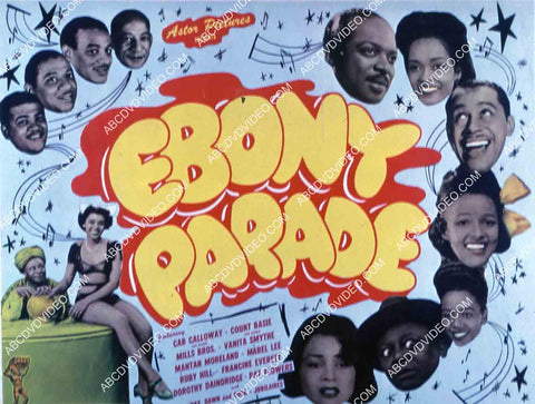 Cab Calloway Count Basia Mills Brothers Mantan Moreland Dorothy Dandridge all black cast film Ebony Parade 35m-14541