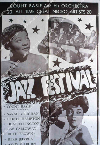 Sarah Vaughn Ruth Brown Count Basie all black cast film Jazz Festival 35m-14554