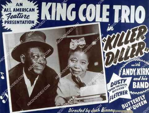 King Cole Trio Andy Kirk Dusty Fletcher Butterfly McQueen all black cast film Killer Diller 35m-14564