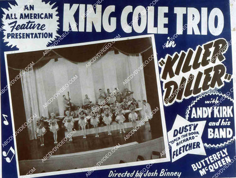 King Cole Trio Andy Kirk Dusty Fletcher Butterfly McQueen all black cast film Killer Diller 35m-14565