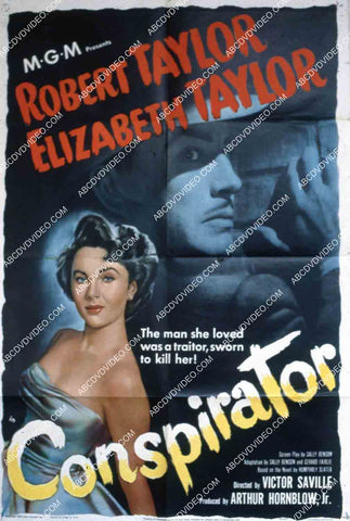 Robert Taylor Elizabeth Taylor film Conspirator 35m-14635