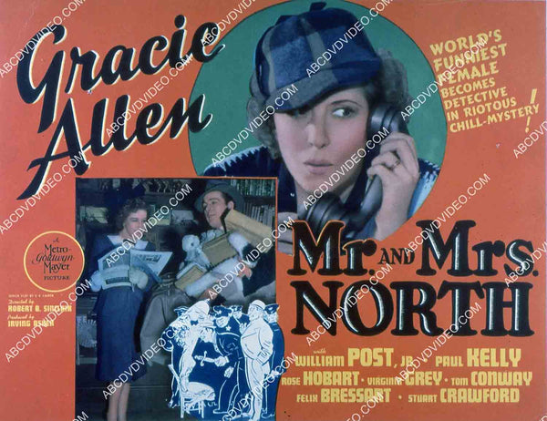 Gracie Allen William Post Jr film Mr & Mrs North 35m-15007 – ABCDVDVIDEO