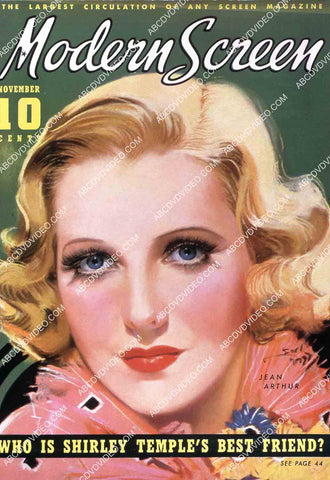Jean Arthur Modern Screen magazine cover 35m-15114