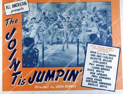 John Mason Una Mae Carlisle Phil Moore Four Frog Edwards all black cast film The Joint Is Jumpin 35m-15178