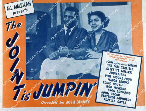 John Mason Una Mae Carlisle Phil Moore Four Frog Edwards all black cast film The Joint Is Jumpin 35m-15179