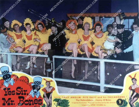 Sally Anglim dancing girls and cast film Yes Sir Mr Bones 35m-15182