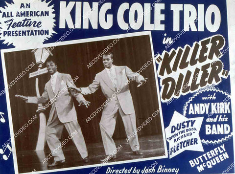 King Cole Trio Andy Kirk Dusty Fletcher Butterfly McQueen all black cast film Killer Diller 35m-15188