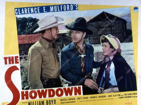 William Boyd Russell Hayden Jane Clayton film The Showdown 35m-1521