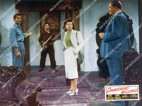 Kent Taylor Dona Drake and cast film Dangerous Millions 35m-15341