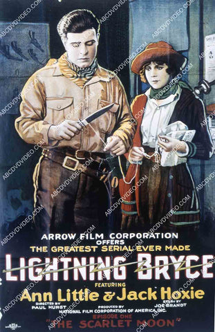 Jack Hoxie Ann Little silent serial film Lightning Bryce 35m-15411