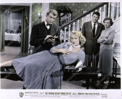 Virginia Mayo Ronald Reagan film She's Working Her Way Through College 35m-1542