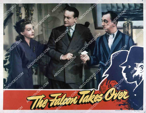 Lynn Bari George Sanders Allen Jenkins film The Falcon Takes Over 35m-15622