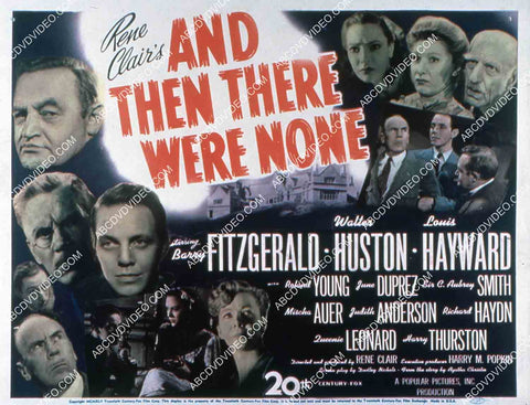 Barry Fitzgerald Walter Huston Louis Hayward film And Then There Were None 35m-15624