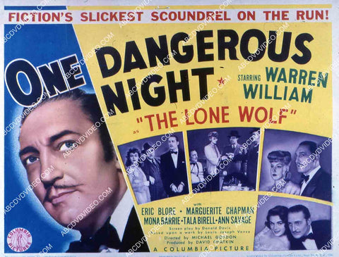 Warren William film The Lone Wolf One Dangerous Night 35m-15984