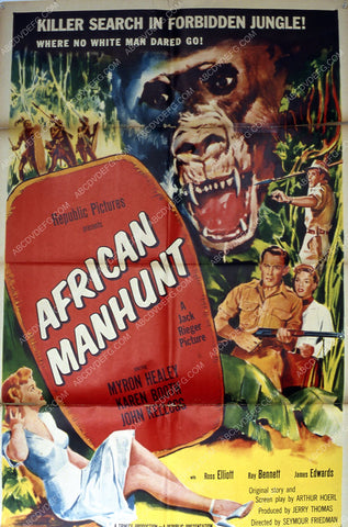 Myron Healey film African Manhunt 35m-1598