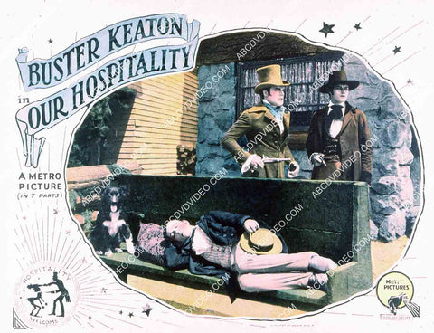 Buster Keaton the dog silent film Our Hospitality 35m-15999