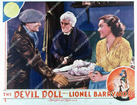 Maureen O'Sullivan Frank Lawton Lionel Barrymore film The Devil Doll 35m-16019