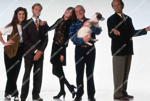 Kelsey Grammer David Hyde Pierce Jane Leeves John Mahoney the dog TV Frasier 35m-16093