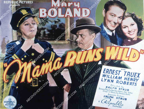 Mary Boland Ernest Truex William Henry Lynn Roberts film Mama Runs Wild 35m-16271