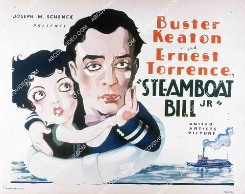 Buster Keaton Marion Bryon silent film Steamboat Bill Jr 35m-16273