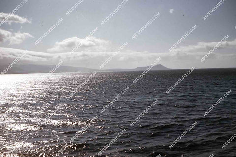 circa 1956 view of Hawaii from the deck of aircraft carrier USS Shangri-La 35m-16491