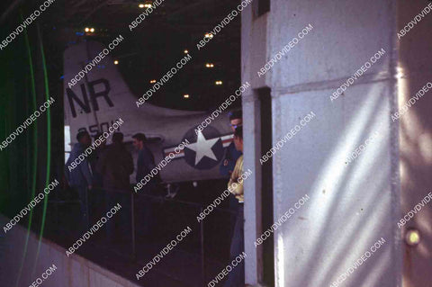 circa 1956 U.S. Naval flight deck operations aircraft carrier USS Shangri-La jets & equipment 35m-16582