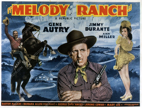 Gene Autry Jimmy Durante Ann Miller film Under Melody Ranch 35m-1899