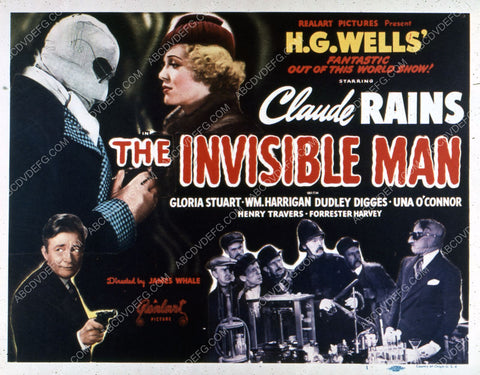 Claude Rains Gloria Stuart film The Invisible Man 35m-1942