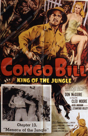 Don McGuire Cleo Moore serial film Congo Bill 35m-1966