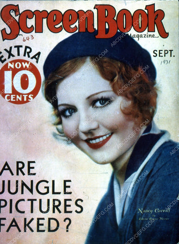 Nancy Carroll Screen Book magazine cover 35m-1985