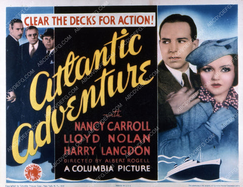Nancy Carroll Lloyd Nolan film Atlantic Adventure 35m-1988